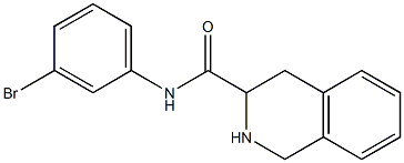 N-(3-bromophenyl)-1,2,3,4-tetrahydroisoquinoline-3-carboxamide Struktur