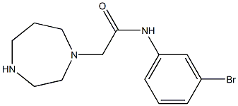 N-(3-bromophenyl)-2-(1,4-diazepan-1-yl)acetamide Struktur