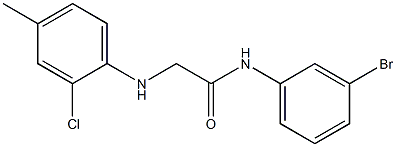 N-(3-bromophenyl)-2-[(2-chloro-4-methylphenyl)amino]acetamide Struktur