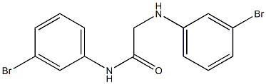 N-(3-bromophenyl)-2-[(3-bromophenyl)amino]acetamide Struktur