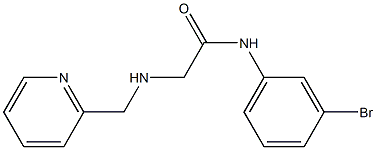 N-(3-bromophenyl)-2-[(pyridin-2-ylmethyl)amino]acetamide Struktur