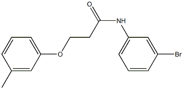 N-(3-bromophenyl)-3-(3-methylphenoxy)propanamide Struktur