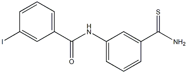 N-(3-carbamothioylphenyl)-3-iodobenzamide Struktur