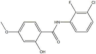 N-(3-chloro-2-fluorophenyl)-2-hydroxy-4-methoxybenzamide Struktur