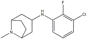 N-(3-chloro-2-fluorophenyl)-8-methyl-8-azabicyclo[3.2.1]octan-3-amine Struktur