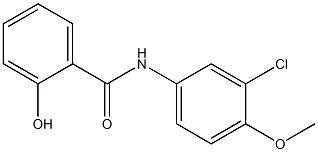 N-(3-chloro-4-methoxyphenyl)-2-hydroxybenzamide Struktur