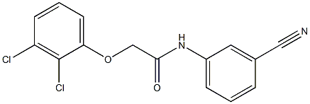 N-(3-cyanophenyl)-2-(2,3-dichlorophenoxy)acetamide Struktur