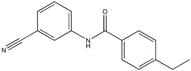 N-(3-cyanophenyl)-4-ethylbenzamide Struktur