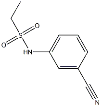 N-(3-cyanophenyl)ethanesulfonamide Struktur