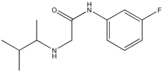 N-(3-fluorophenyl)-2-[(3-methylbutan-2-yl)amino]acetamide Struktur