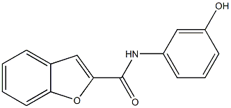 N-(3-hydroxyphenyl)-1-benzofuran-2-carboxamide Struktur