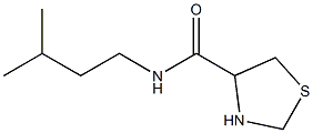 N-(3-methylbutyl)-1,3-thiazolidine-4-carboxamide Struktur