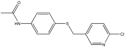 N-(4-{[(6-chloropyridin-3-yl)methyl]sulfanyl}phenyl)acetamide Struktur