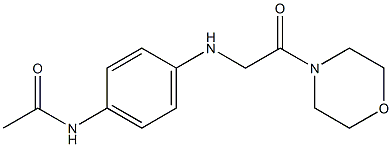 N-(4-{[2-(morpholin-4-yl)-2-oxoethyl]amino}phenyl)acetamide Struktur