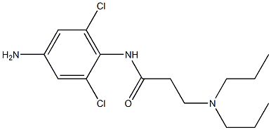 N-(4-amino-2,6-dichlorophenyl)-3-(dipropylamino)propanamide Struktur