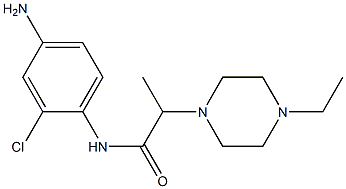 N-(4-amino-2-chlorophenyl)-2-(4-ethylpiperazin-1-yl)propanamide Struktur