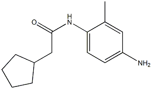 N-(4-amino-2-methylphenyl)-2-cyclopentylacetamide Struktur