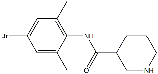 N-(4-bromo-2,6-dimethylphenyl)piperidine-3-carboxamide Struktur