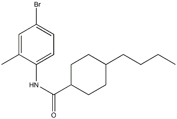 N-(4-bromo-2-methylphenyl)-4-butylcyclohexane-1-carboxamide Struktur