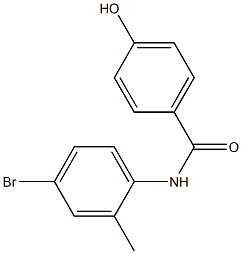 N-(4-bromo-2-methylphenyl)-4-hydroxybenzamide Struktur