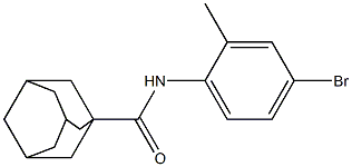 N-(4-bromo-2-methylphenyl)adamantane-1-carboxamide Struktur