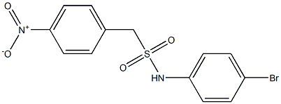 N-(4-bromophenyl)-1-(4-nitrophenyl)methanesulfonamide Struktur