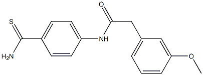 N-(4-carbamothioylphenyl)-2-(3-methoxyphenyl)acetamide Struktur