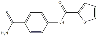 N-(4-carbamothioylphenyl)thiophene-2-carboxamide Struktur