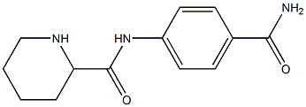 N-(4-carbamoylphenyl)piperidine-2-carboxamide Struktur