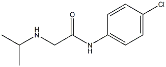 N-(4-chlorophenyl)-2-(propan-2-ylamino)acetamide Struktur