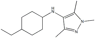 N-(4-ethylcyclohexyl)-1,3,5-trimethyl-1H-pyrazol-4-amine Struktur