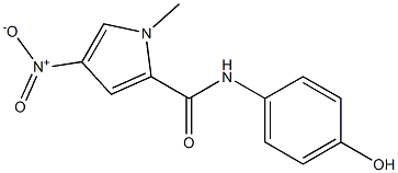 N-(4-hydroxyphenyl)-1-methyl-4-nitro-1H-pyrrole-2-carboxamide Struktur