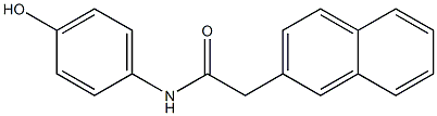 N-(4-hydroxyphenyl)-2-(naphthalen-2-yl)acetamide Struktur