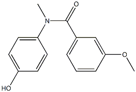 N-(4-hydroxyphenyl)-3-methoxy-N-methylbenzamide Struktur