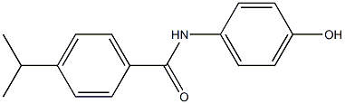 N-(4-hydroxyphenyl)-4-(propan-2-yl)benzamide Struktur