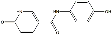 N-(4-hydroxyphenyl)-6-oxo-1,6-dihydropyridine-3-carboxamide Struktur