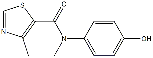 N-(4-hydroxyphenyl)-N,4-dimethyl-1,3-thiazole-5-carboxamide Struktur