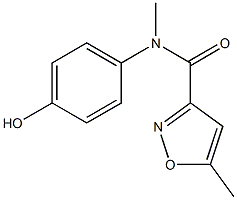 N-(4-hydroxyphenyl)-N,5-dimethyl-1,2-oxazole-3-carboxamide Struktur