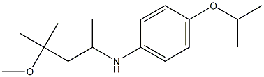 N-(4-methoxy-4-methylpentan-2-yl)-4-(propan-2-yloxy)aniline Struktur