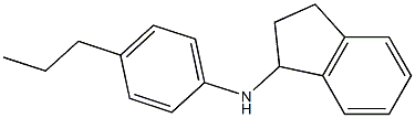 N-(4-propylphenyl)-2,3-dihydro-1H-inden-1-amine Struktur