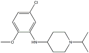 N-(5-chloro-2-methoxyphenyl)-1-(propan-2-yl)piperidin-4-amine Struktur