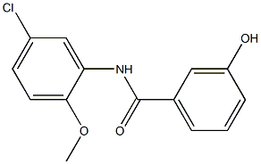 N-(5-chloro-2-methoxyphenyl)-3-hydroxybenzamide Struktur