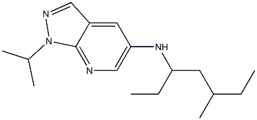 N-(5-methylheptan-3-yl)-1-(propan-2-yl)-1H-pyrazolo[3,4-b]pyridin-5-amine Struktur