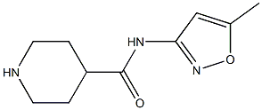 N-(5-methylisoxazol-3-yl)piperidine-4-carboxamide Struktur