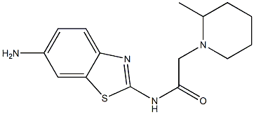 N-(6-amino-1,3-benzothiazol-2-yl)-2-(2-methylpiperidin-1-yl)acetamide Struktur