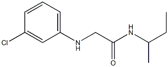 N-(butan-2-yl)-2-[(3-chlorophenyl)amino]acetamide Struktur