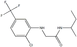 N-(butan-2-yl)-2-{[2-chloro-5-(trifluoromethyl)phenyl]amino}acetamide Struktur