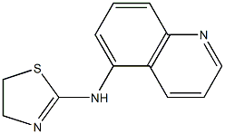 N-(quinolin-5-yl)-4,5-dihydro-1,3-thiazol-2-amine Struktur