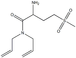 N,N-diallyl-2-amino-4-(methylsulfonyl)butanamide Struktur