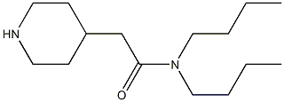 N,N-dibutyl-2-(piperidin-4-yl)acetamide Struktur